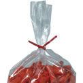 9&quot;x5/32&quot; Plastic Twist Ties, Red, 2000 Pack