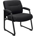 Global Industrial Big & Tall Guest Chair, Black Fabric