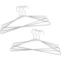 Global Industrial 17&quot; Heavy Duty Wire Hangers, Chrome Plated, 6/Pk 