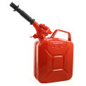 Wavian Jerry Can w/Spout & Spout Adapter, Red, 5 Liter/1.32 Gallon Capacity