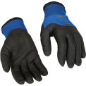 North&#174; Flex Cold Grip&#153; Insulated Gloves, Black/Blue, Medium, 1 Pair
