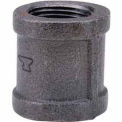 1-1/4&quot; Black Malleable Coupling, Lead Free, 150 PSI