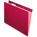 Pendaflex Hanging File Folders, 1/5 Tab, Letter, Burgundy, 25/Box