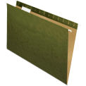 Pendaflex Essentials Hanging File Folders, 1/5 Tab, Legal, Standard Green, 25/Box