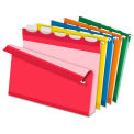 Pendaflex Ready-Tab Hanging File Folders, 2&quot; Capacity, Letter, Assrt, 20/Box