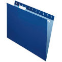 Pendaflex Hanging File Folders, 1/5 Tab, Letter, Navy, 25/Box