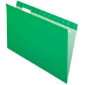 Pendaflex Reinforced Hanging Folders, 1/5 Tab, Legal, Bright Green, 25/Box