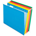 Pendaflex Reinforced Hanging Folders, Letter, Yellow, Red, Orange, Blue, Green, 25/Box
