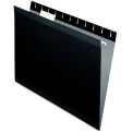 Pendaflex Reinforced Hanging Folders, 1/5 Tab, Letter, Black, 25/Box