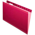 Pendaflex Reinforced Hanging Folders, 1/5 Tab, Legal, Burgundy, 25/Box