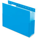 Pendaflex SureHook Reinforced Hanging Box Files, 3&quot; Exp with Sides, Letter, Blue, 25/Box