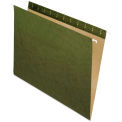 Pendaflex Essentials Hanging File Folders, Untabbed, Letter, Standard Green, 25/Box