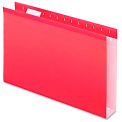Pendaflex Reinforced 2&quot; Extra Capacity Hanging Folders, Legal, Red, 25/Box