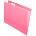 Pendaflex Hanging File Folders, 1/5 Tab, Letter, Pink, 25/Box