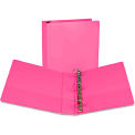 Samsill Fashion View Binder, Round Ring, 11 x 8-1/2, 2&quot; Capacity, Berry, 2/Pack