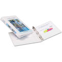 Avery Durable View Binder with Round Rings, 5 1/2 x 8 1/2, 1/2&quot;, White