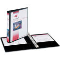 Avery Durable View Binder with Round Rings, 5 1/2 x 8 1/2, 1/2&quot;, Black