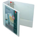 Cardinal XtraLife ClearVue Non-Stick Locking Slant-D Ring Binder, 4&quot;, White