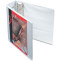 Cardinal Easy Open ClearVue Locking Slant-D Ring Binder, 4", White