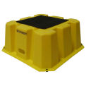 1 Step Nestable Plastic Step Stand - Yellow 25&quot;W x 25&quot;D x 10-1/2&quot;H