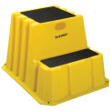 2 Step Nestable Plastic Step Stand, 25-3/4"W x 32-3/4"D x 20-1/2"H