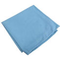 Microworks Microfiber Towel for Glass/Mirror 15&quot; x 15&quot;, Blue Suede 12/Pack