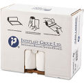 Inteplast Group Low Density Can Liner 30 Gallon 0.70 Mil, White 25 Bags/Roll 8/Box, IBSSL3036XHW2