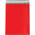 2.5 Mil Colored Poly Mailers, 12&quot;x15-1/2&quot;, Red, 100 Pack