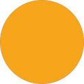 Tape Logic 3/4&quot; Circles Removable Labels Fluorescent Orange 500 Per Roll, DL1388FO
