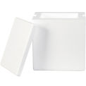 8&quot;x6&quot;x9&quot; Insulated Foam Container, 200lb. Test White 8 Pack