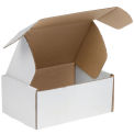 16&quot;x12&quot;x6&quot; Corrugated Tab Lock Literature Mailers, White - Pkg Qty 25