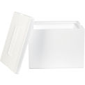 12&quot;x10&quot;x9&quot; Insulated Foam Container, 200lb. Test White Single Pack