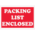 2&quot;x3&quot; Packing List Enclosed Labels, Red/White, 500 Per Roll