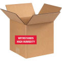 8&quot;x8&quot;x8&quot; Weather Resistant Corrugated Boxes - Pkg Qty 25