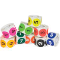Tape Logic 2&quot; Dia. Circle Easy Order Number 1-10 Packs 500 Labels Per Roll 10 Rolls, DL1240