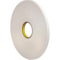 Double Sided Foam Tape 1/2&quot; x 5 Yds 1/32&quot; Thick White - 3M 4462