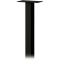Salsbury Industries Standard Pedestal, In-Ground Mounted, for Roadside Mailbox, Package Drop, Black