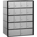 Salsbury Industries Aluminum Mailbox, 23-1/2&quot;W x 15-1/2&quot;D x 30&quot;H, 18 Doors, Standard System