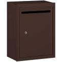 Salsbury Industries Letter Box, 15&quot;Wx7-1/2&quot;Dx19&quot;H Standard, Surface Mounted, Bronze, Private Access