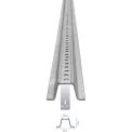 Tapco U-Channel Sign Post, 6&#39;L, Galvanized Post with Holes Top to Bottom