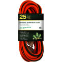 14/3 SJTW-A 25' Extension Cord - Lighted Ends - Orange/Green
