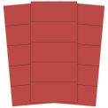 Magnetic Red Strips 2&quot; X 7/8&quot;, 25 Per Pack