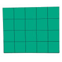 3/4&quot; Green Magnetic Squares 20/Pk