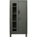 Durham Heavy Duty Access Control Cabinet with Electronic Lock 3702CXC-BLP4S-95 - 24&quot;W x 36&quot;D x 78&quot;H