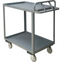 Durham Mfg.&#174; Stock Cart w/2 Shelves, 1200 lb. Capacity, 42&quot;L x 24&quot;W x 42&quot;H, Gray