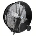 MaxxAir&#153; Pro Series 42&quot; Belt Drive Portable Barrel Fan, 13300 CFM, Black,