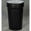 Eagle Plastic Lab Pack Drum with Metal Lever Lock & Bung Lid, 55 Gallon, Blue