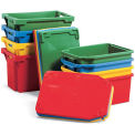 SCHAEFER Stack/Nest Tote - 24x16x10&quot; - Yellow