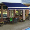 Awntech Retractable Awning Manual 20'W x 10'D x 10"H Navy
