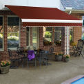 Awntech Retractable Awning Manual 18'W x 10"D x 10"H Terra Cotta